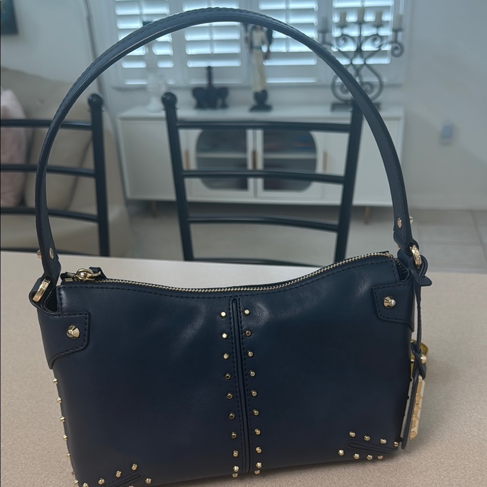 MICHAEL Michael Kors Blue and Gold Shoulder Bag
